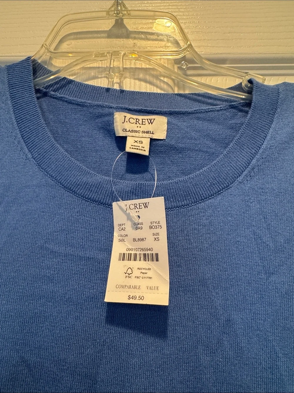 J. Crew classic sleeveless